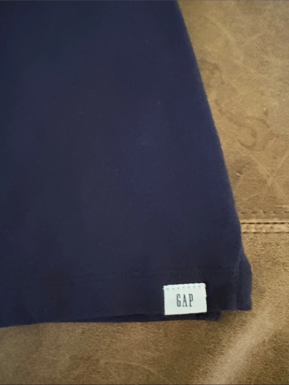 GAP Navy Polo with Light Blue Collar & Chest Pocket